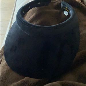 Black velour visor